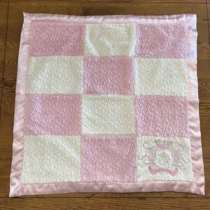 Baby Phat Pink Plush Satin Baby Blanket